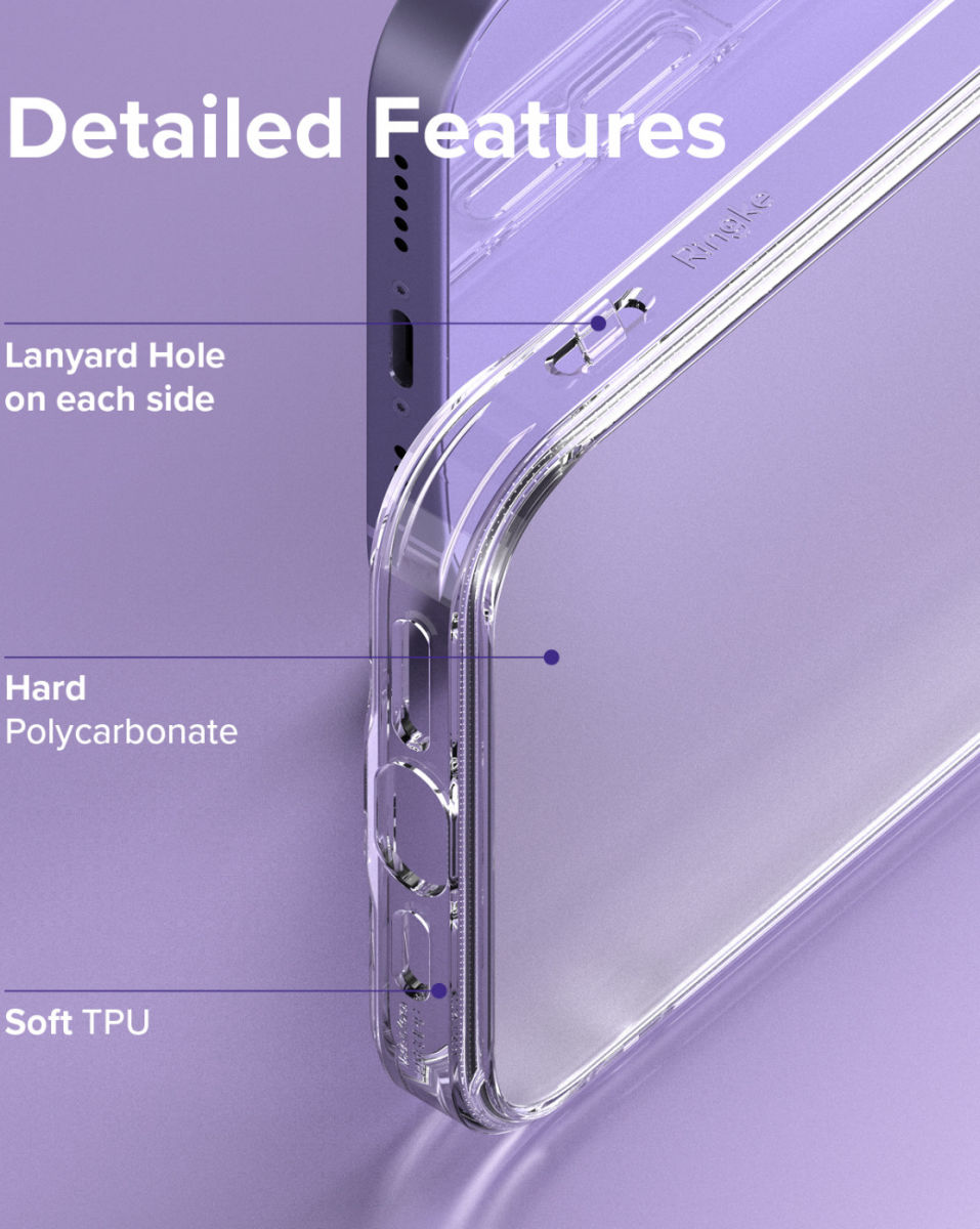 Ringke Fusion Apple iPhone 13 Hoesje Back Cover Matte Transparant afbeelding 7