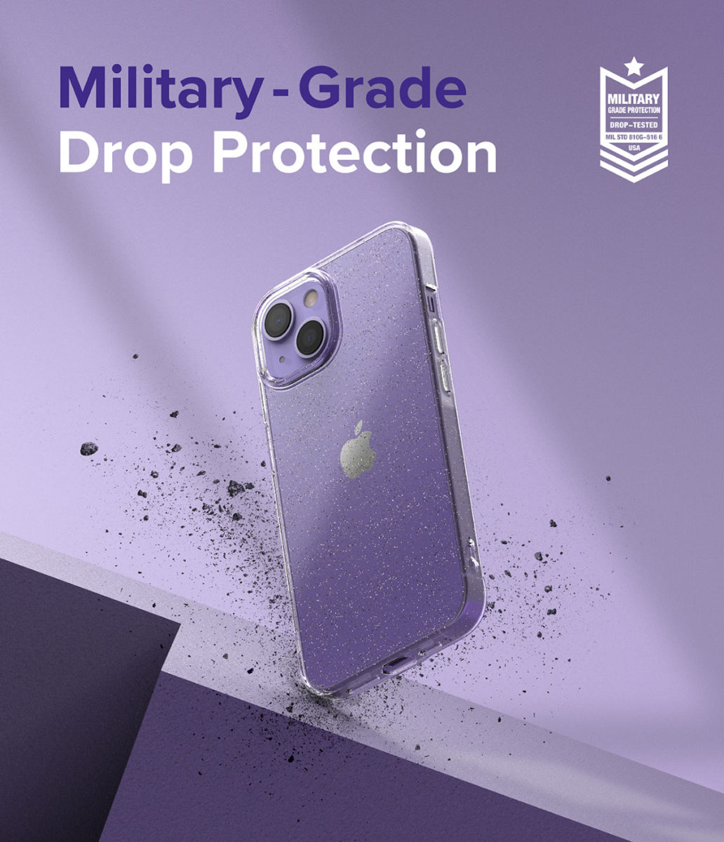 Ringke Air Apple iPhone 13 Hoesje Flexibel TPU Back Cover Glitter afbeelding 4