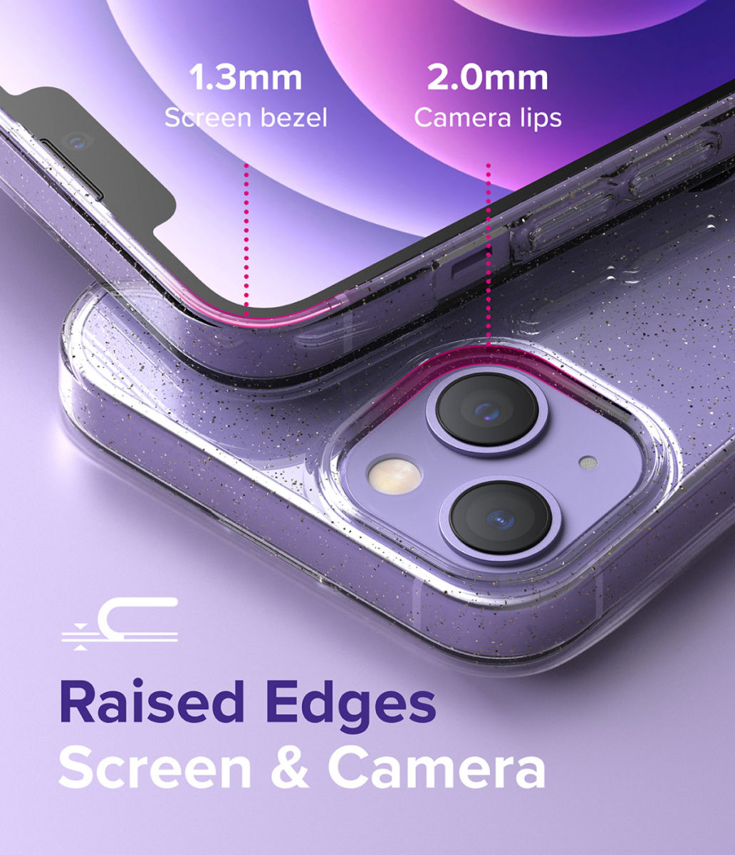 Ringke Air Apple iPhone 13 Hoesje Flexibel TPU Back Cover Glitter afbeelding 7