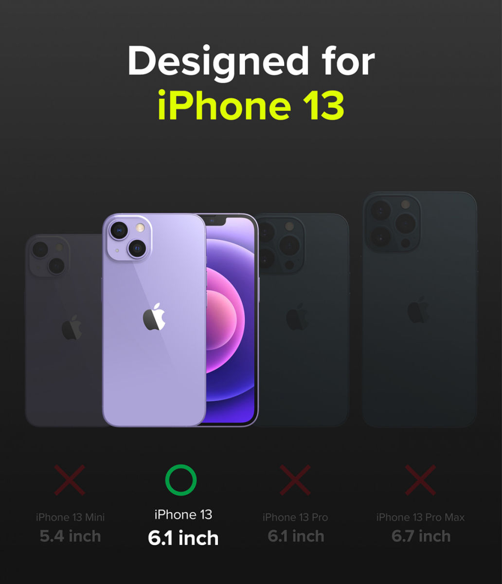 Ringke Onyx Apple iPhone 13 Hoesje Flexibel TPU Back Cover Zwart afbeelding 10