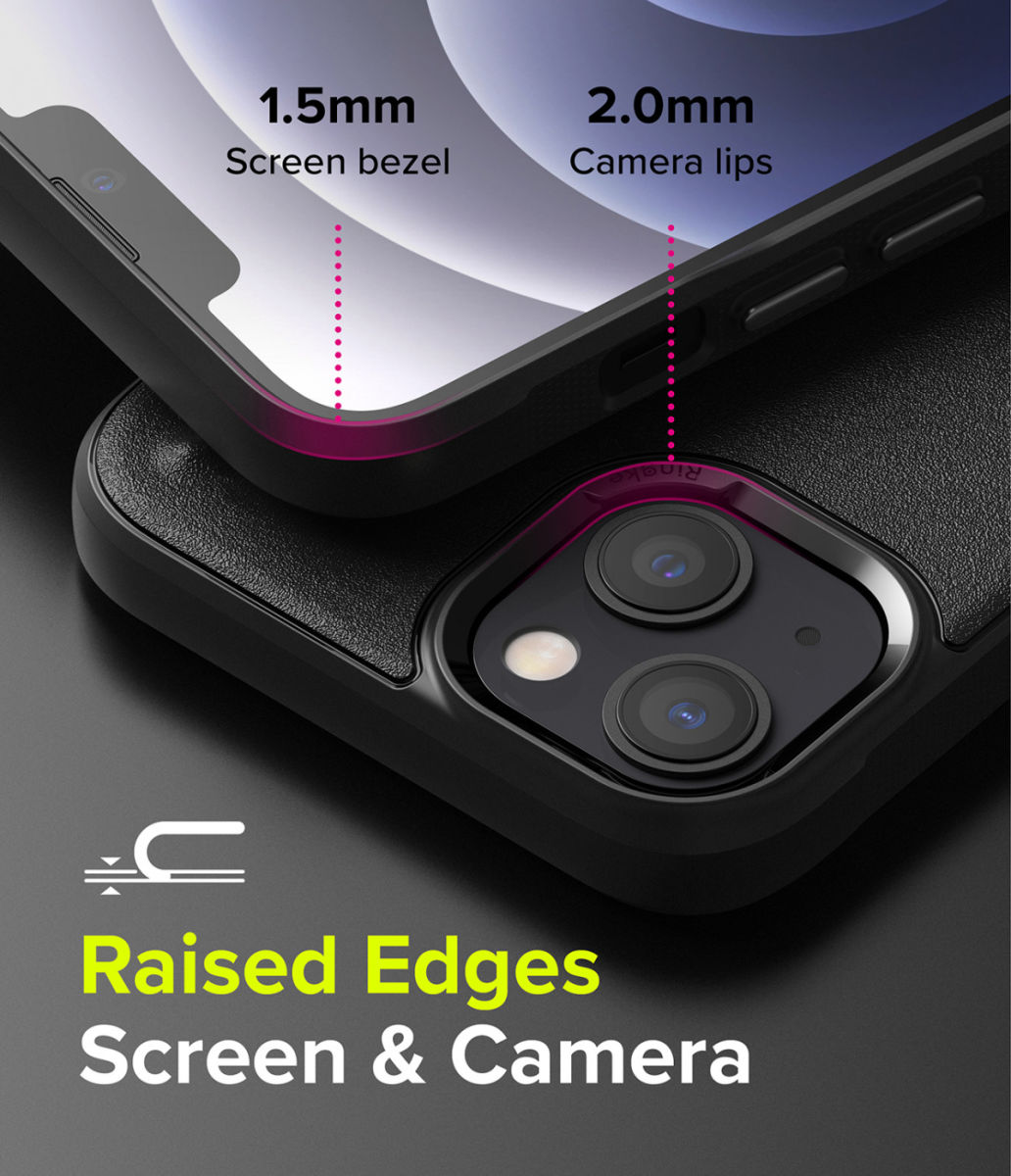 Ringke Onyx Apple iPhone 13 Hoesje Flexibel TPU Back Cover Zwart afbeelding 7