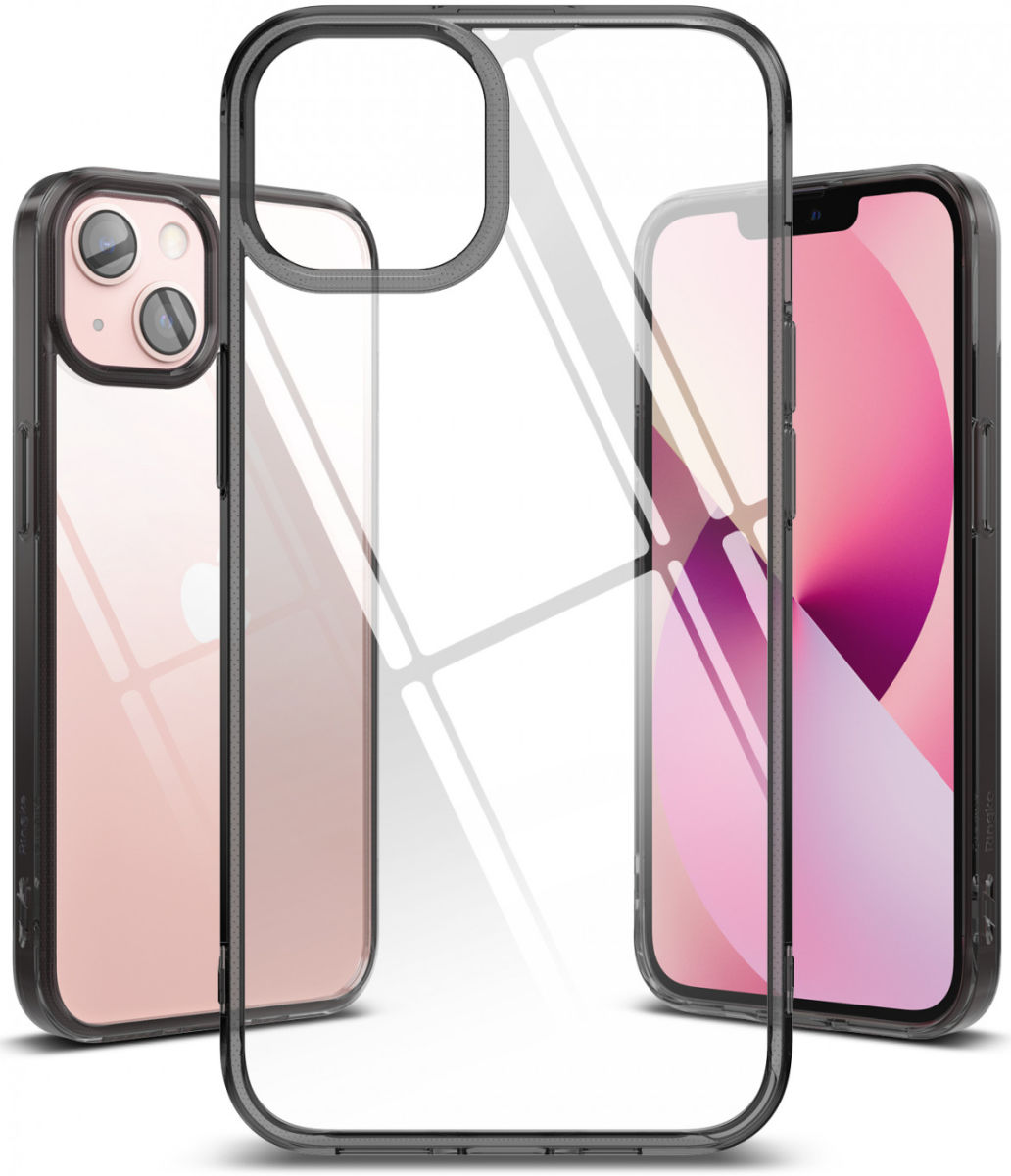 Ringke Fusion Apple iPhone 13 Mini Hoesje Back Cover Transparant Zwart afbeelding 4