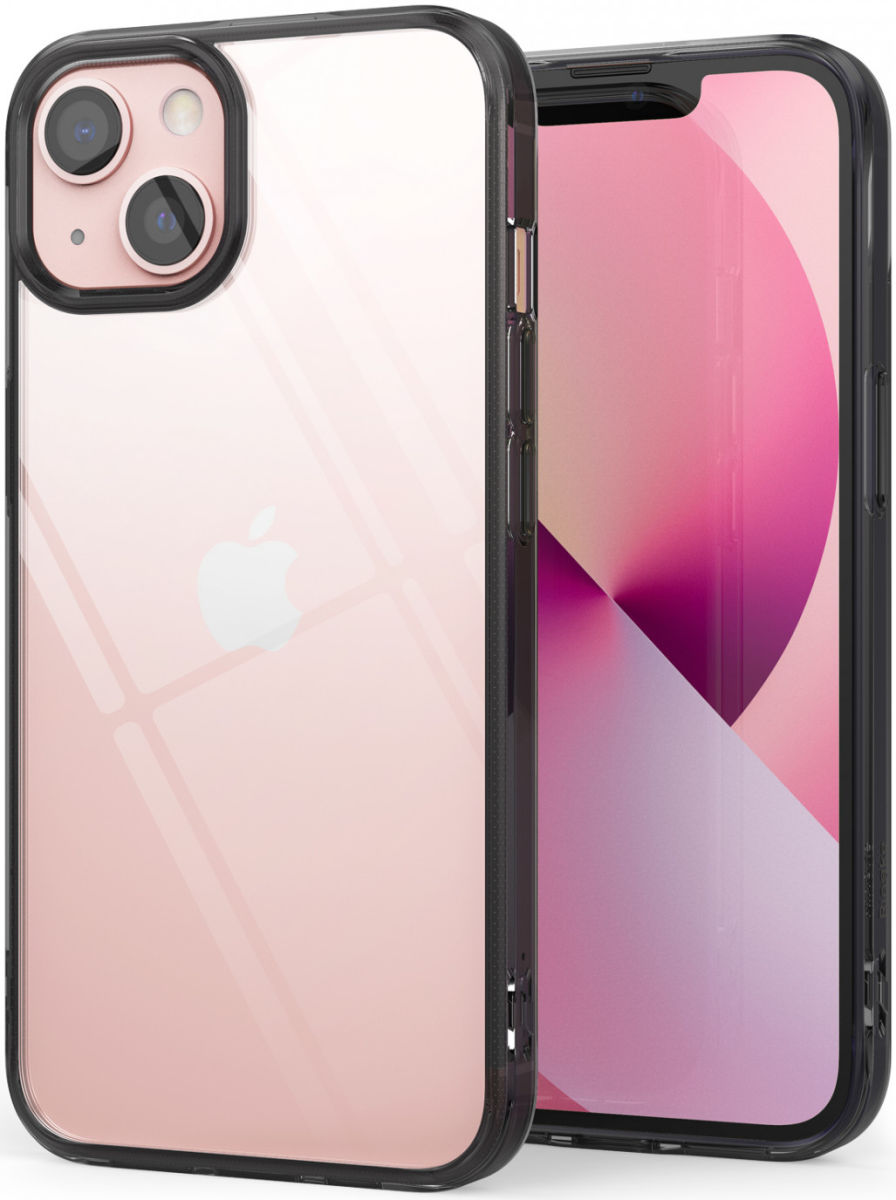 Ringke Fusion Apple iPhone 13 Mini Hoesje Back Cover Transparant Zwart afbeelding 1