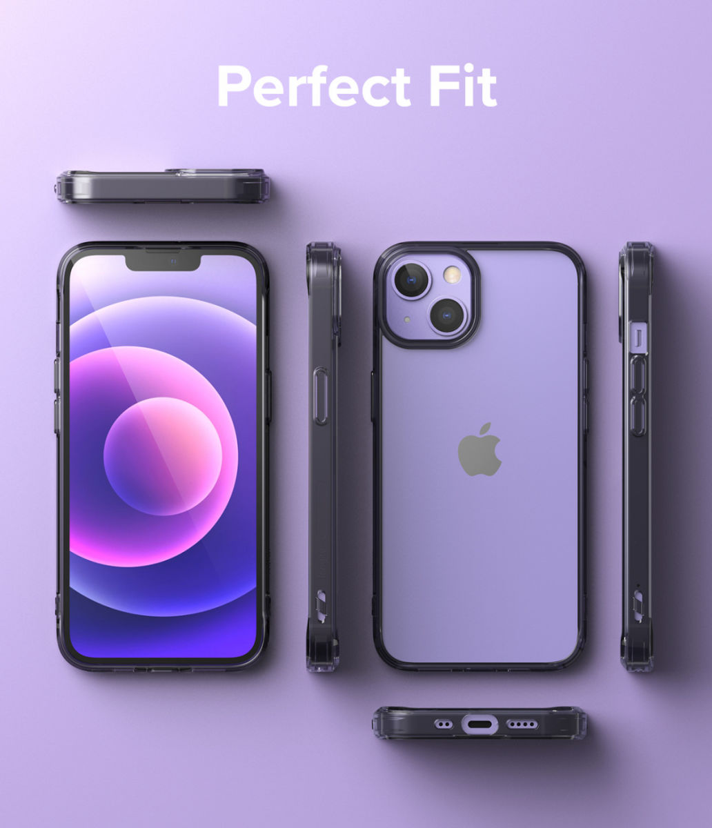 Ringke Fusion Apple iPhone 13 Mini Hoesje Back Cover Transparant Zwart afbeelding 9