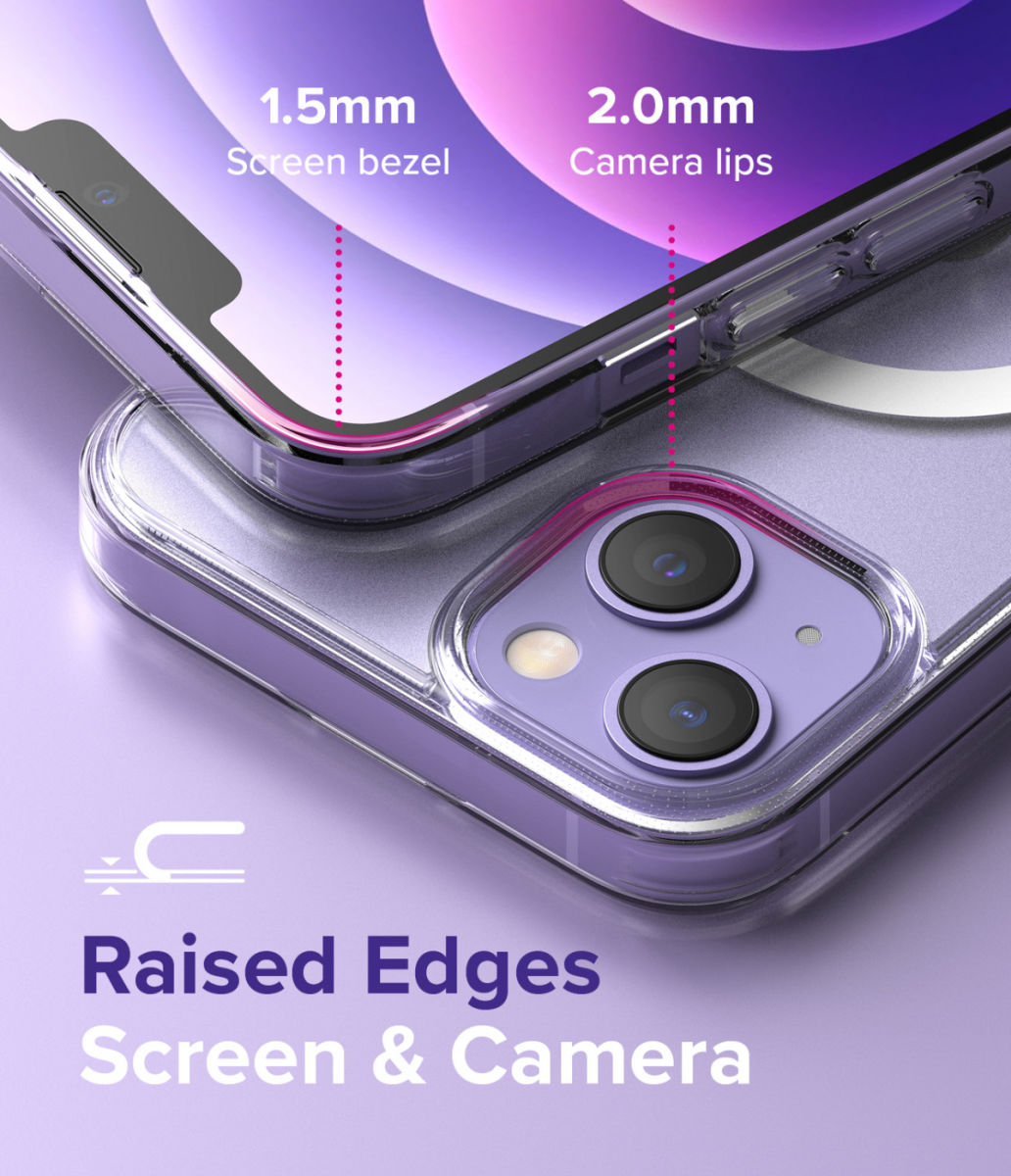 Ringke Fusion Apple iPhone 13 Mini Hoesje MagSafe Matte Transparant afbeelding 7