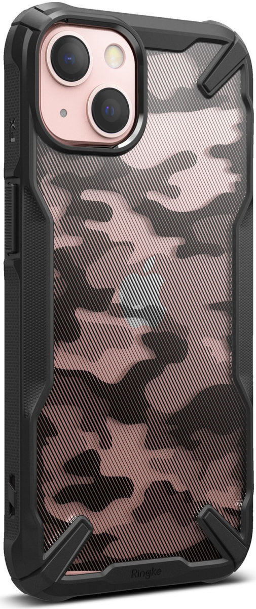 Ringke Fusion X Apple iPhone 13 Mini Hoesje Camo Zwart afbeelding 1