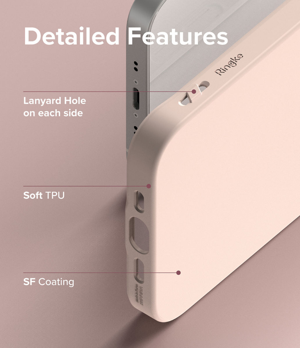 Ringke Air S Apple iPhone 13 Mini Hoesje Flexibel TPU Back Cover Roze afbeelding 7