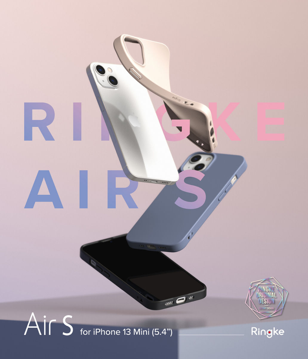 Ringke Air S Apple iPhone 13 Mini Hoesje Flexibel TPU Back Cover Grijs afbeelding 12
