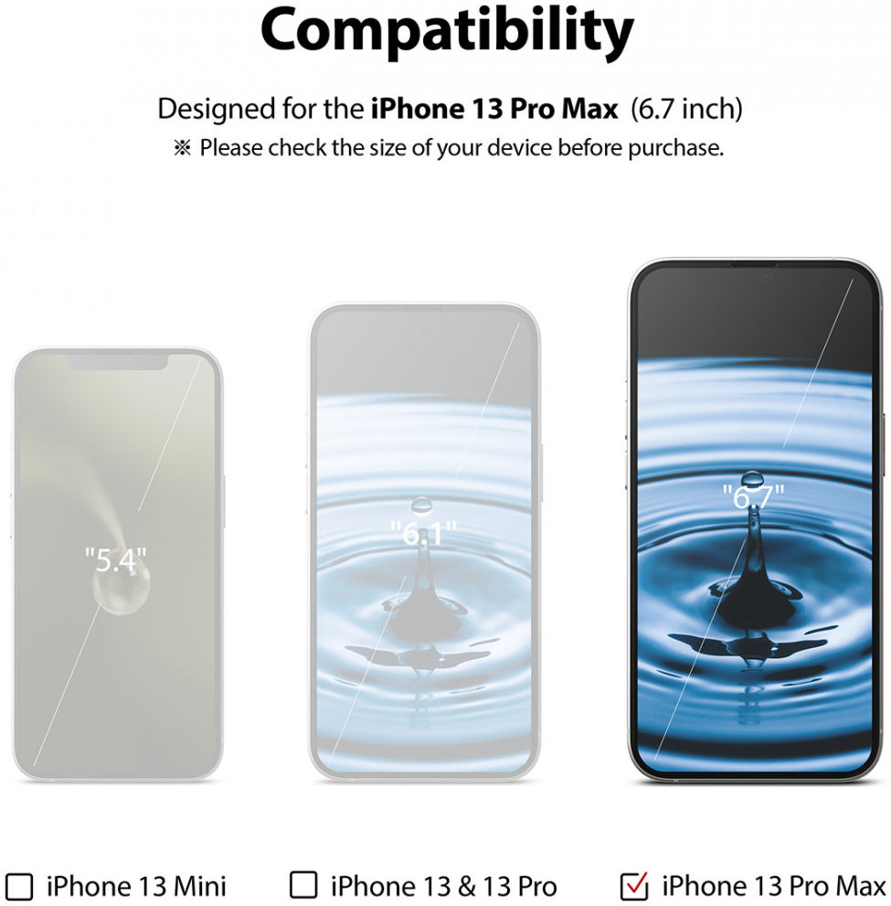 Ringke ID Apple iPhone 13 Pro Max Screen Protector Tempered Glass afbeelding 11