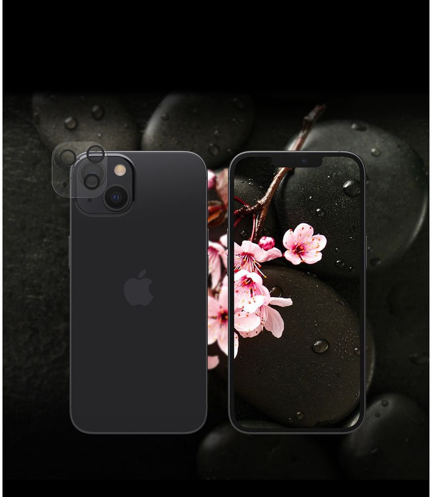 Ringke Tempered Glass Camera Lens Apple iPhone 13 / 13 Mini Zwart afbeelding 7