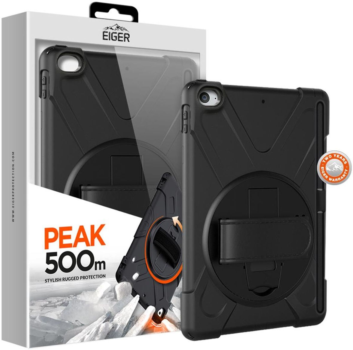 Eiger Peak 500m Apple iPad Mini 4/5 Hoes Back Cover Zwart afbeelding 1