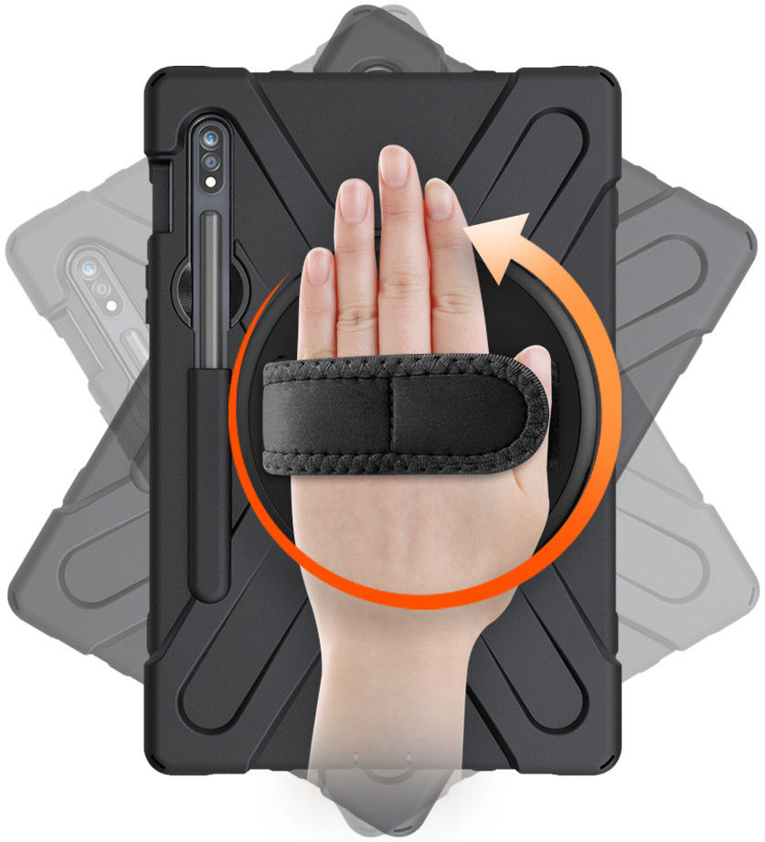 Eiger Peak 500m Samsung Galaxy Tab S8 / S7 Hoes Back Cover Zwart afbeelding 4