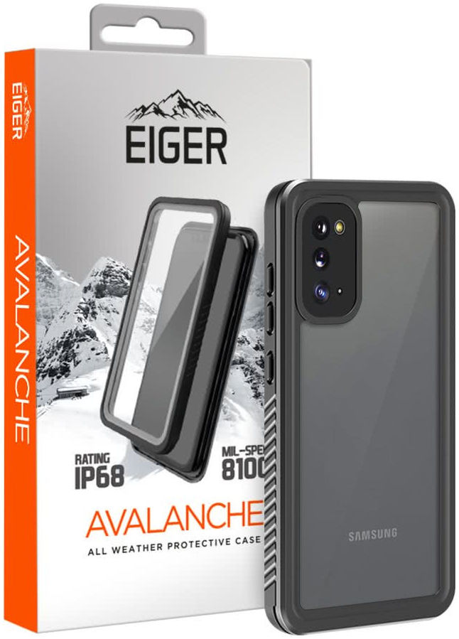 Eiger Avalanche Samsung Galaxy Note 20 Waterdicht Hoesje Zwart afbeelding 1
