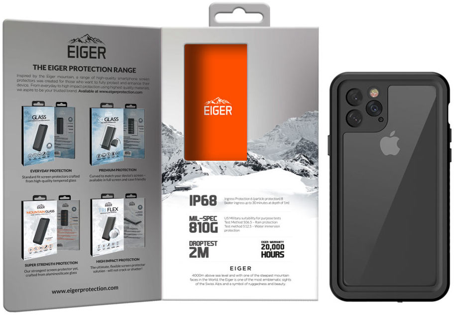 Eiger Avalanche Apple iPhone 11 Pro Waterdicht Hoesje Zwart afbeelding 7