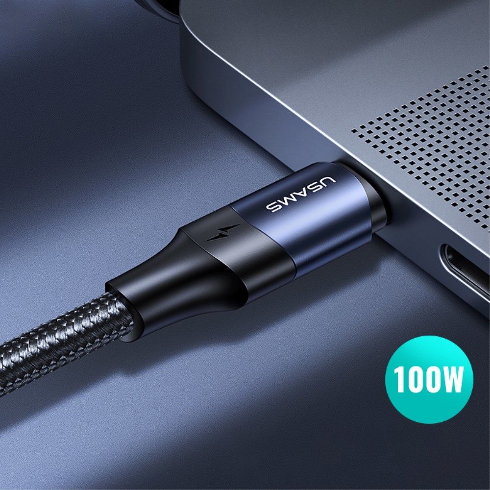 Fast Charge 100W PD USB-C Snellaad Kabel 5A Gevlochten Nylon 1,2 M afbeelding 11