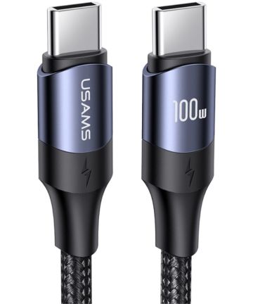 Fast Charge 100W PD USB-C Snellaad Kabel 5A Gevlochten Nylon 3 Meter Kabels