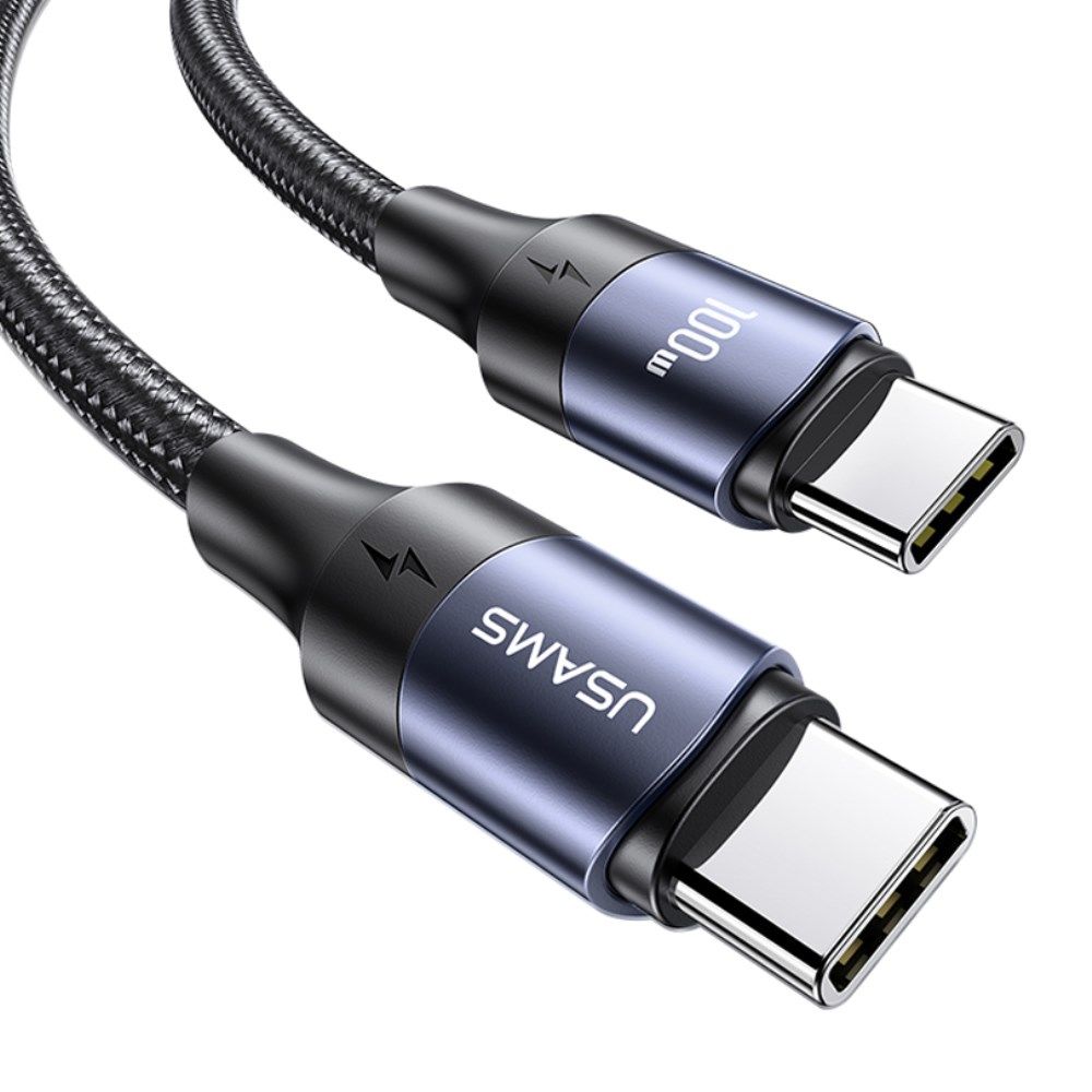 Fast Charge 100W PD USB-C Snellaad Kabel 5A Gevlochten Nylon 3 Meter afbeelding 2