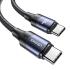 Fast Charge 100W PD USB-C Snellaad Kabel 5A Gevlochten Nylon 3 Meter afbeelding 2