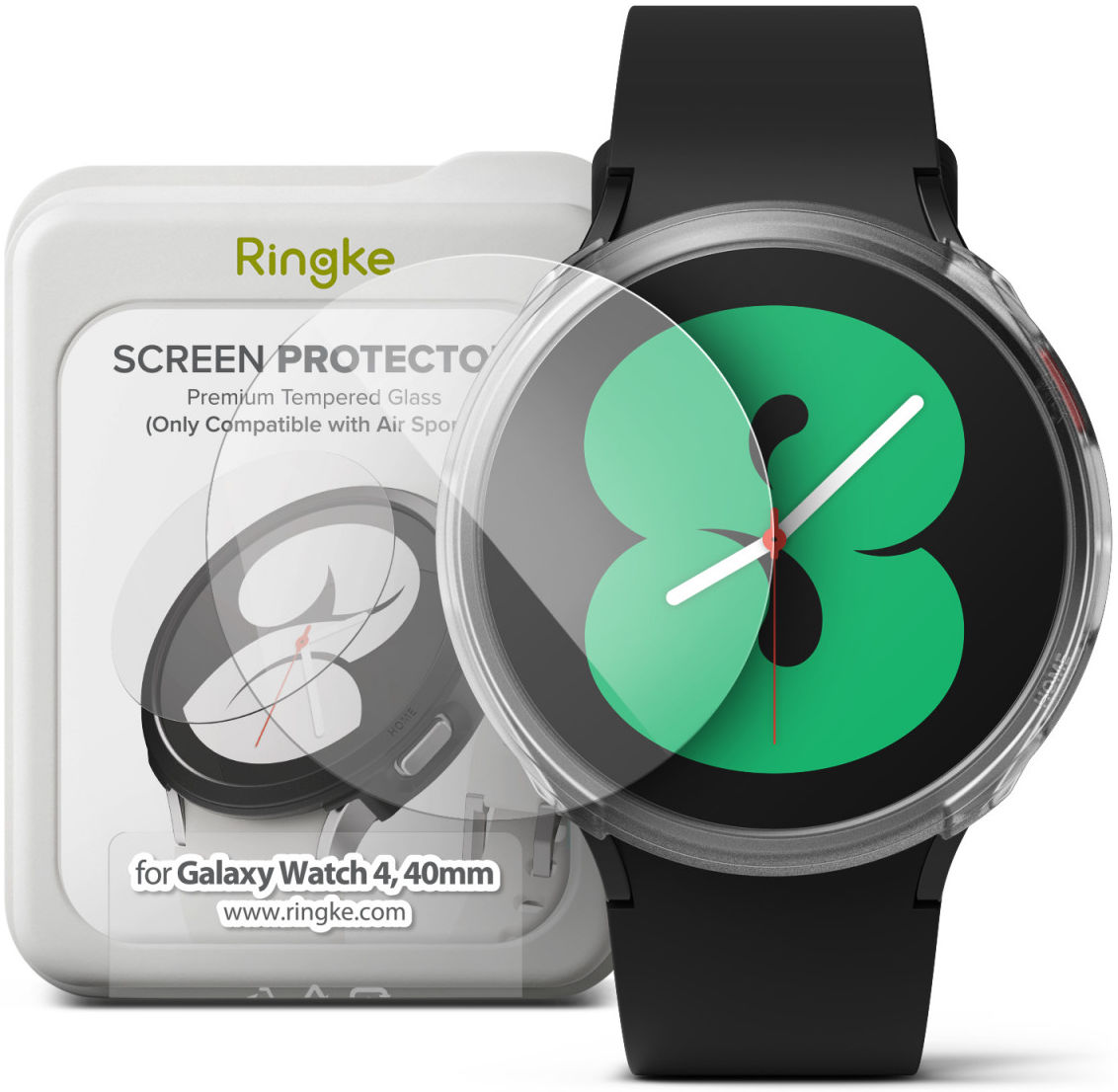 Ringke Air Sports Samsung Galaxy Watch 4 40MM Screen Protector 4-Pack afbeelding 1