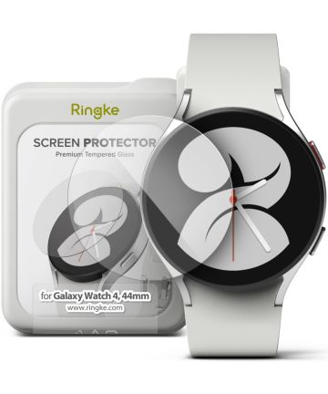 Ringke ID Glass Samsung Galaxy Watch 4 44MM Screen Protector (4-Pack) Screen Protectors