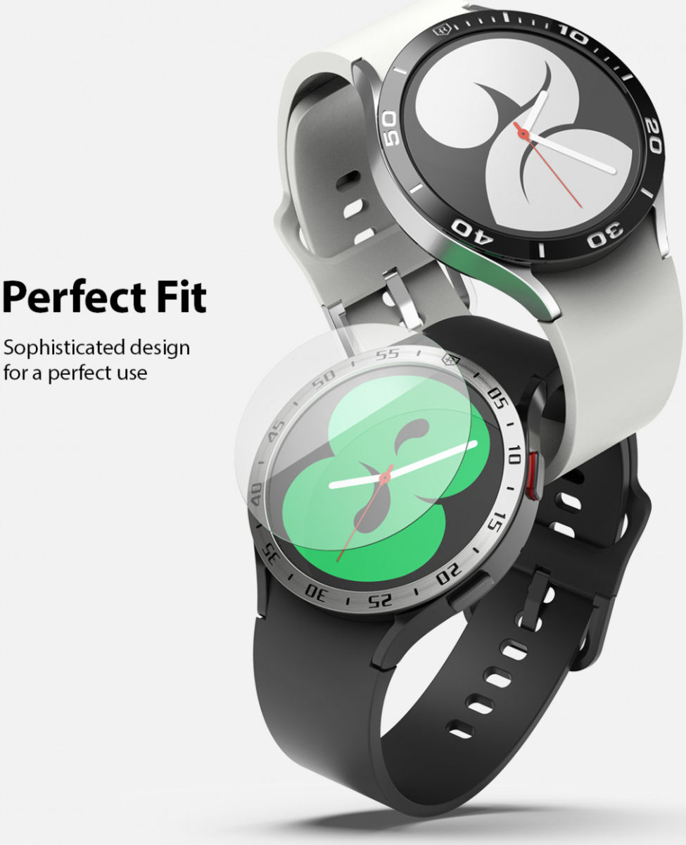 Ringke Bezel Styling Samsung Galaxy Watch 4 44MM Screen Protector (4P) afbeelding 5