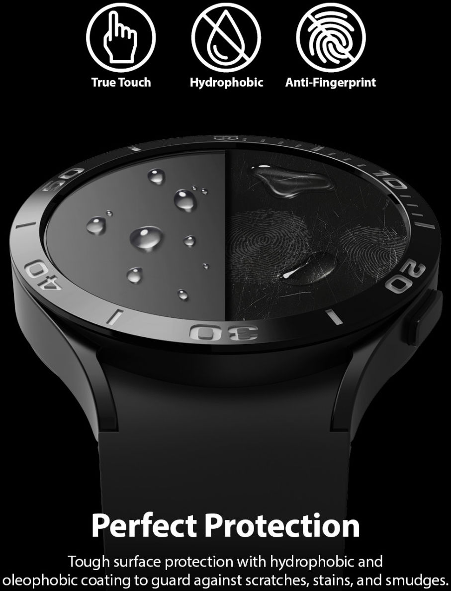 Ringke Bezel Styling Samsung Galaxy Watch 4 44MM Screen Protector (4P) afbeelding 8