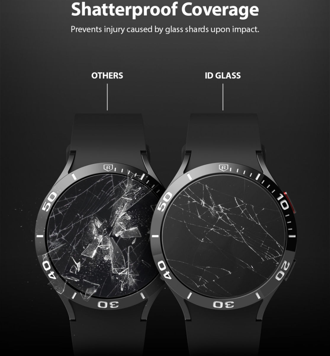 Ringke Bezel Styling Samsung Galaxy Watch 4 44MM Screen Protector (4P) afbeelding 9