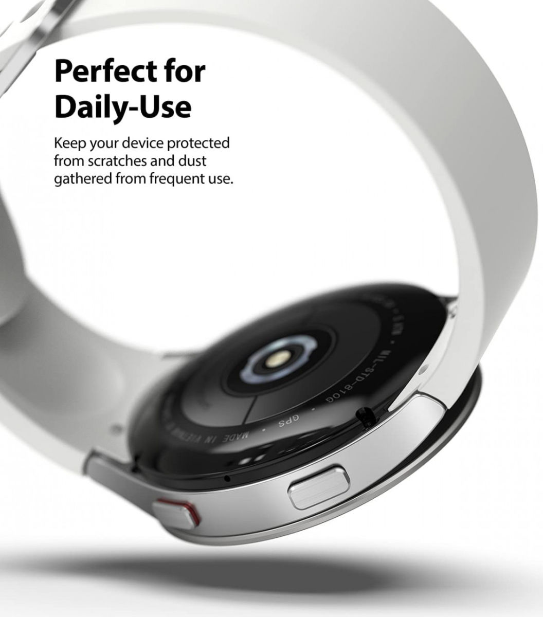 Ringke Bezel Styling - Galaxy Watch 4 40MM Randbeschermer - Staal - Zilver afbeelding 7