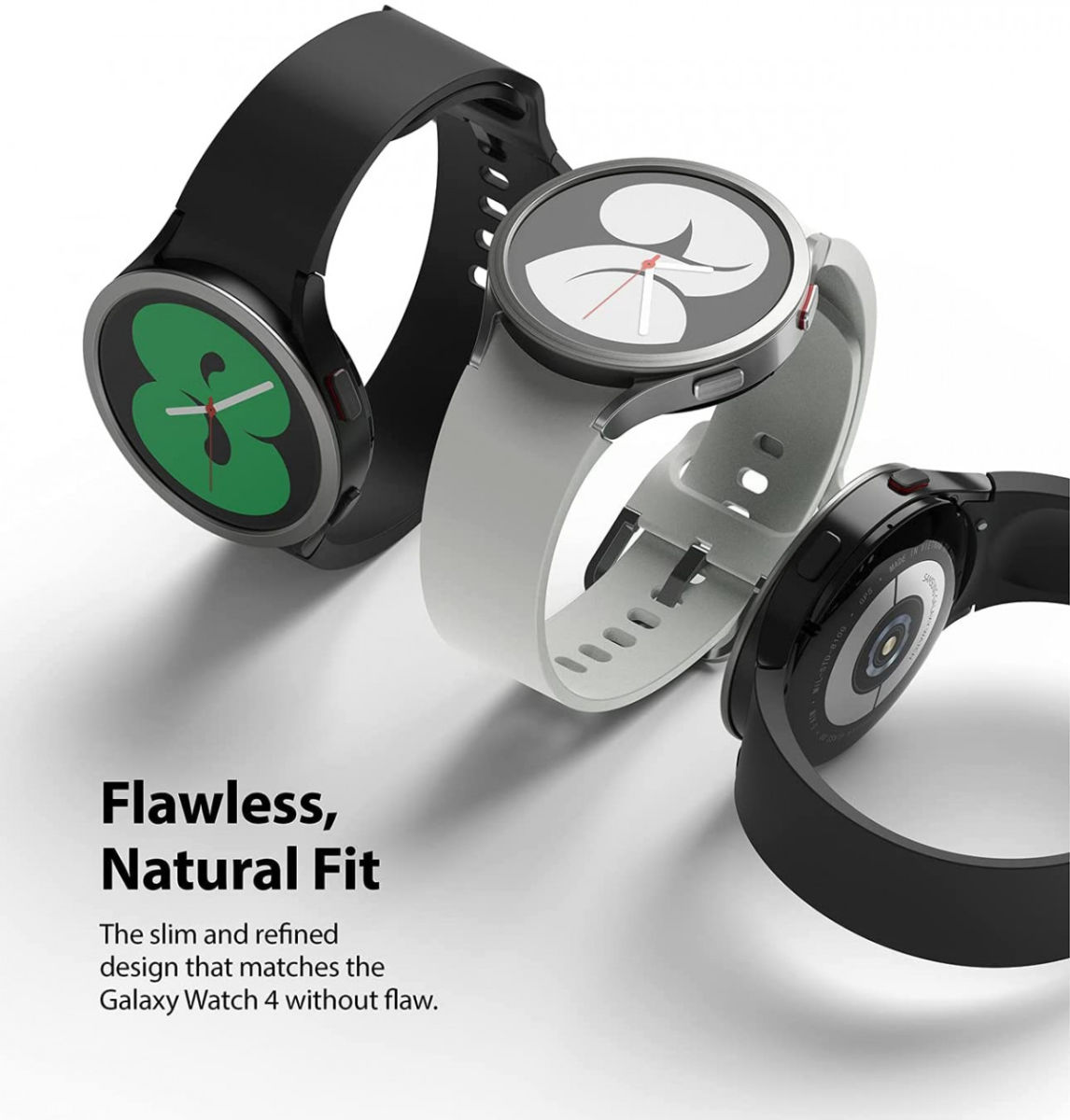 Ringke Bezel Styling - Galaxy Watch 4 40MM Randbeschermer - Staal - Zilver afbeelding 9