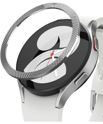 Ringke Bezel Styling Galaxy Watch 4 40MM Randbeschermer Zilver Cases