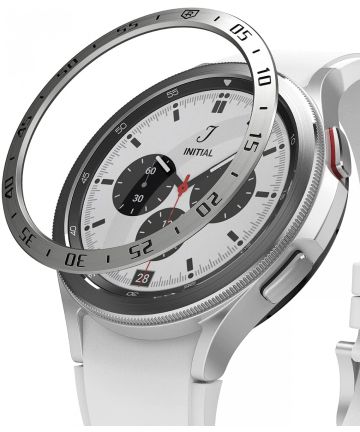 Ringke Bezel Styling Galaxy Watch 4 42MM Randbeschermer RVS Zilver Cases