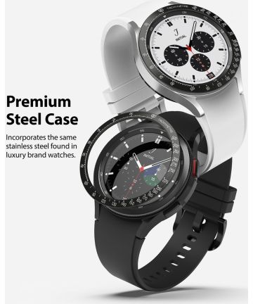 Ringke Bezel Styling Galaxy Watch 4 42MM Randbeschermer Zwart Cases