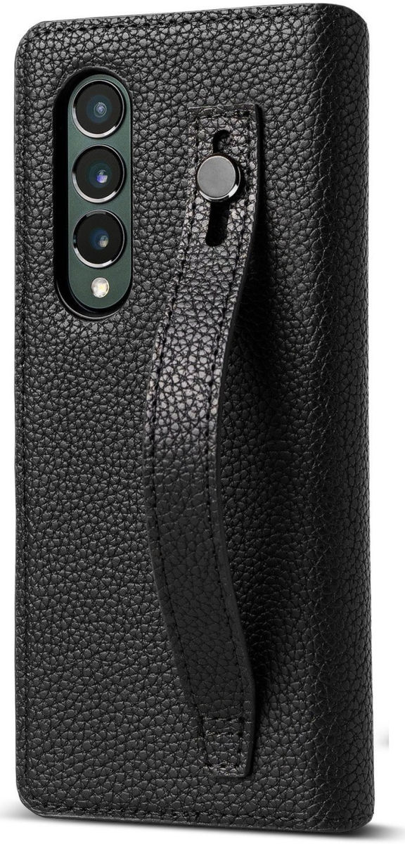 Ringke Folio Signature EZ Strap Samsung Galaxy Z Fold 3 Hoesje Zwart afbeelding 1