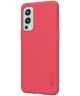 Nillkin Super Frosted Shield OnePlus Nord 2 5G Hoesje Back Cover Rood