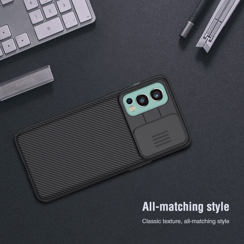 Nillkin CamShield OnePlus Nord 2 5G Hoesje met Camera Slider Zwart afbeelding 14
