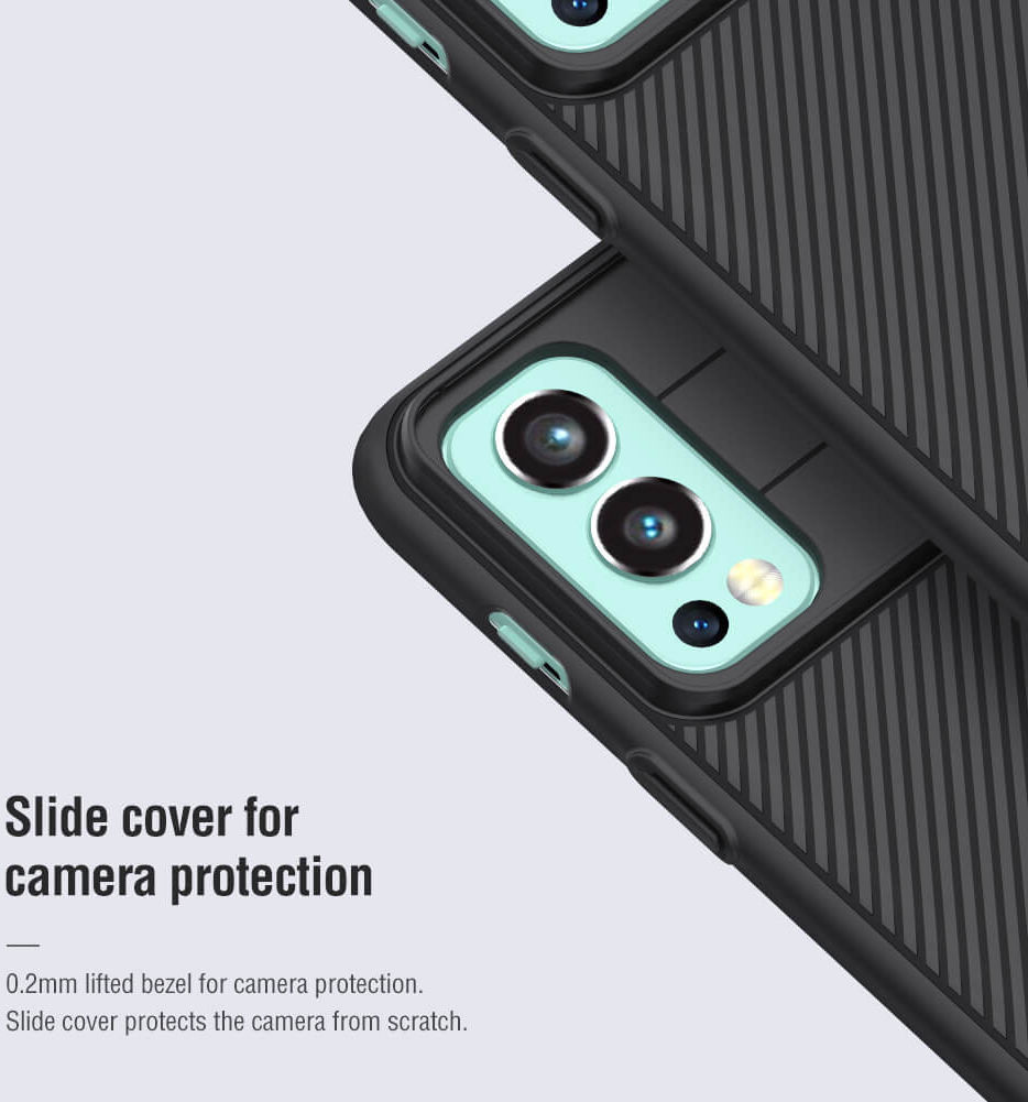 Nillkin CamShield OnePlus Nord 2 5G Hoesje met Camera Slider Zwart afbeelding 8