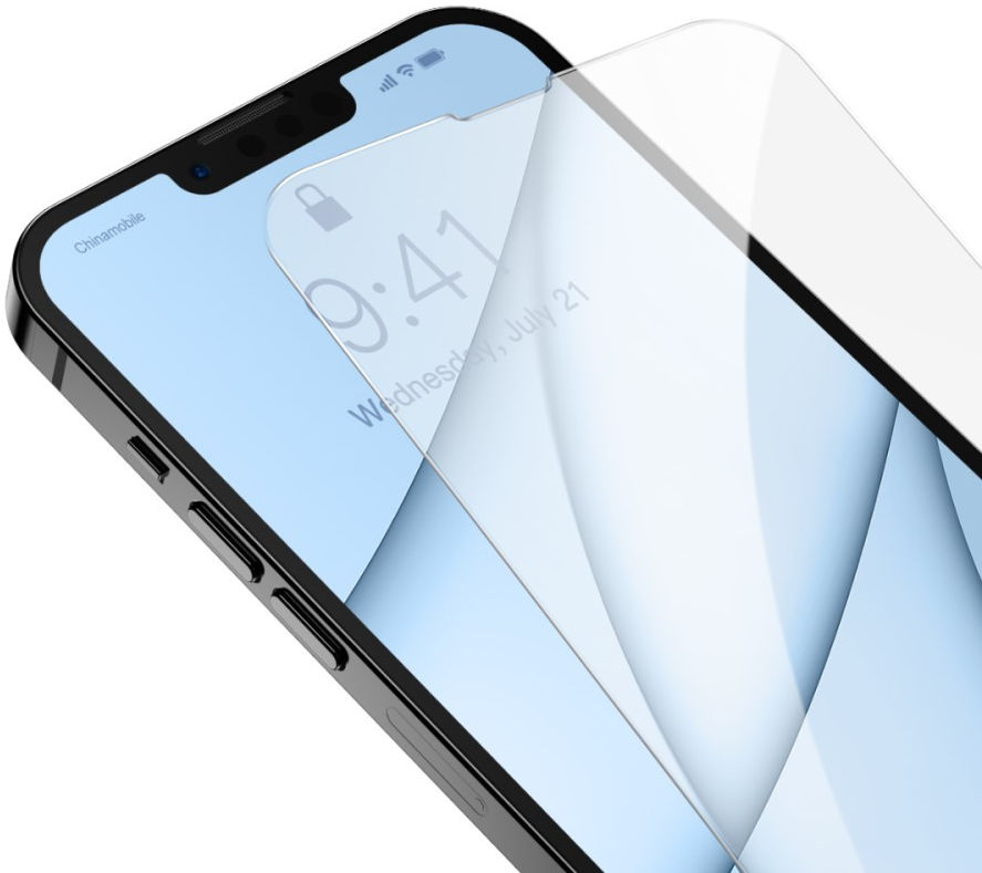 Baseus Apple iPhone 13 Mini Tempered Glass Screenprotector (2-Pack) afbeelding 5