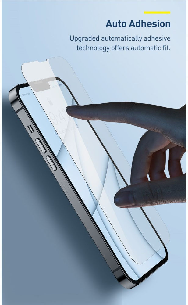Baseus Apple iPhone 13 Mini Tempered Glass Screenprotector (2-Pack) afbeelding 23
