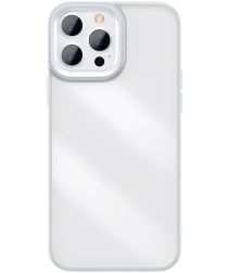 Baseus Apple iPhone 13 Pro Hoesje Back Cover TPU Transparant Grijs