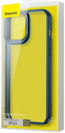 Baseus Apple iPhone 13 Hoesje Back Cover TPU Transparant Blauw afbeelding 13