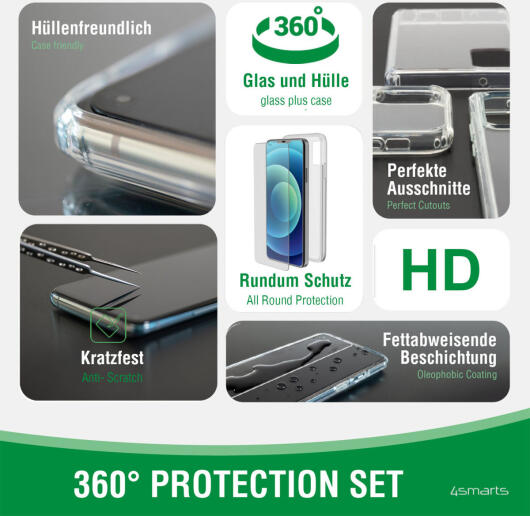 4smarts iPhone 13 Pro Hoesje TPU met Screen Protector met Montageframe afbeelding 4