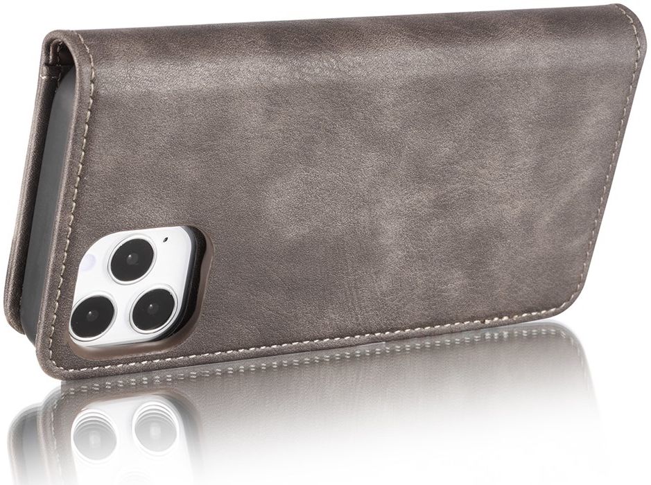 Apple iPhone 13 Pro Hoesje 2-in-1 Book Case en Back Cover Coffee afbeelding 11