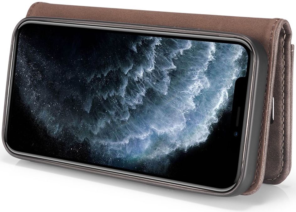 Apple iPhone 13 Pro Hoesje 2-in-1 Book Case en Back Cover Coffee afbeelding 6