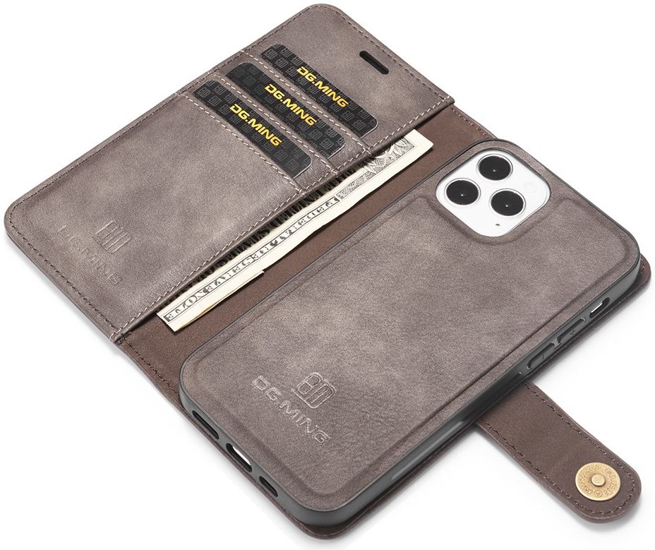 Apple iPhone 13 Pro Hoesje 2-in-1 Book Case en Back Cover Coffee afbeelding 2