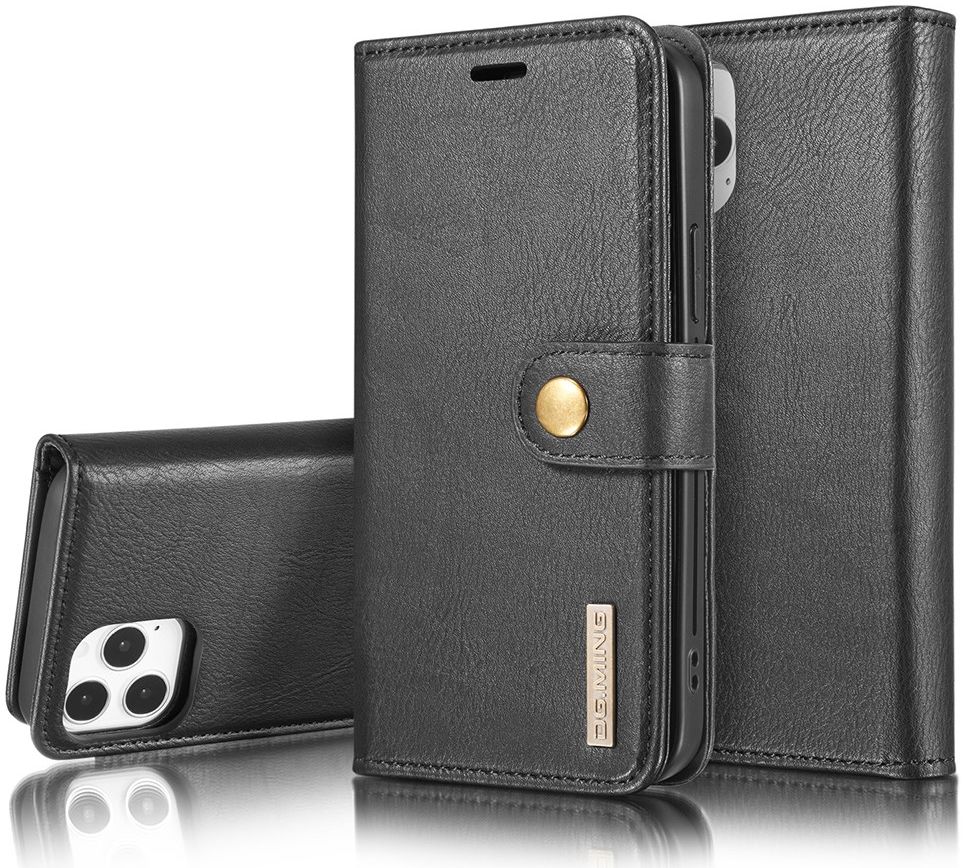 Apple iPhone 13 Mini Hoesje 2-in-1 Book Case en Back Cover Zwart afbeelding 6