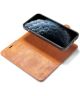 Apple iPhone 13 Mini Hoesje 2-in-1 Book Case en Back Cover Bruin