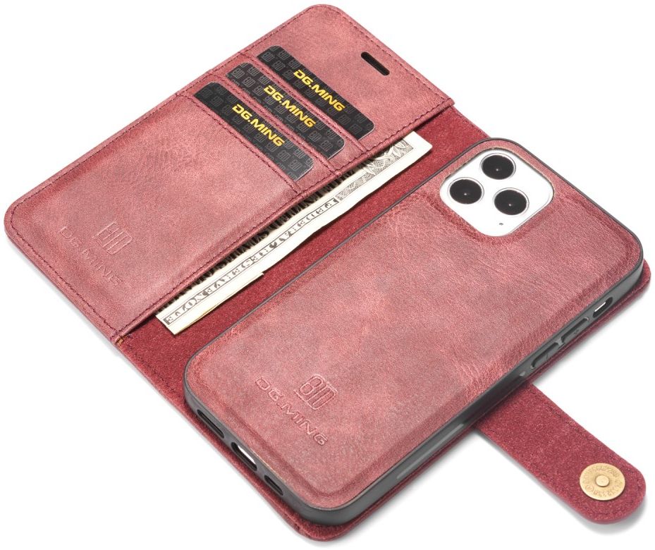 Apple iPhone 13 Mini Hoesje 2-in-1 Book Case en Back Cover Rood afbeelding 2