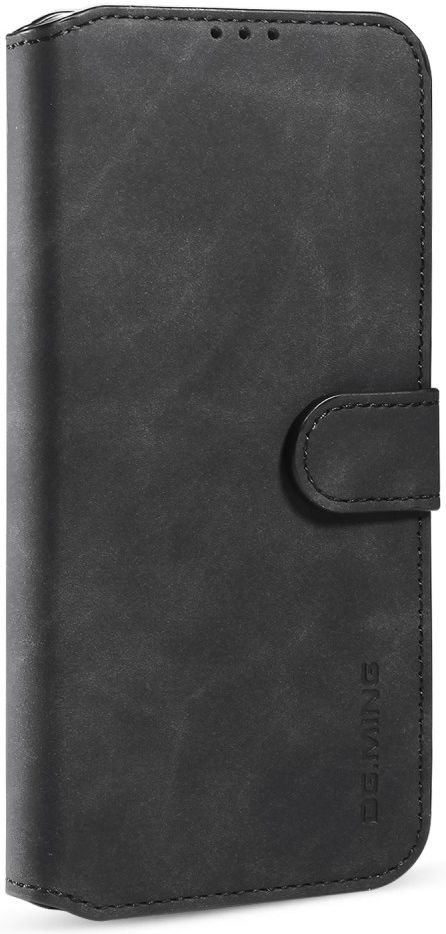 DG Ming Apple iPhone 13 Mini Hoesje Retro Wallet Book Case Zwart afbeelding 5