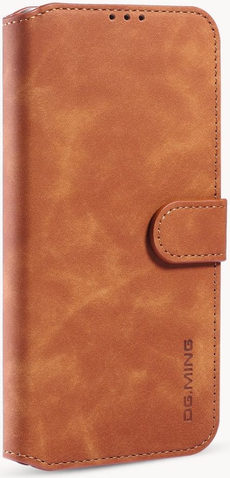 DG Ming Apple iPhone 13 Mini Hoesje Retro Wallet Book Case Bruin afbeelding 5