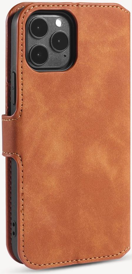 DG Ming Apple iPhone 13 Mini Hoesje Retro Wallet Book Case Bruin afbeelding 6